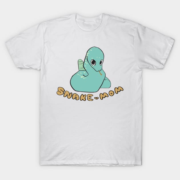 Full Time Snake Mom T-Shirt by Cute